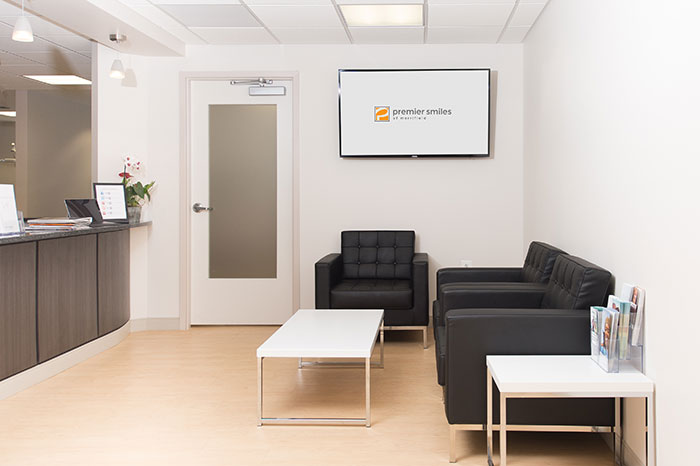 Patient Waiting Area at Premier Smiles in Fairfax VA